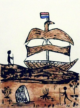 Artwork - Old Spirit from the Sea by Laurel Nannup