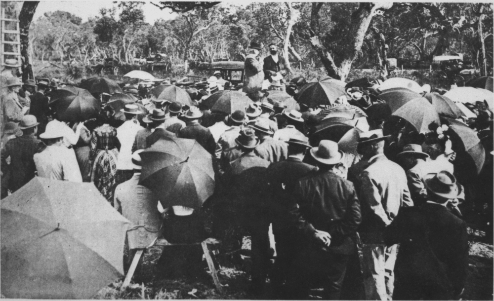 Premier George Throssell listening to the wants of Jandakot, 1901 [picture]