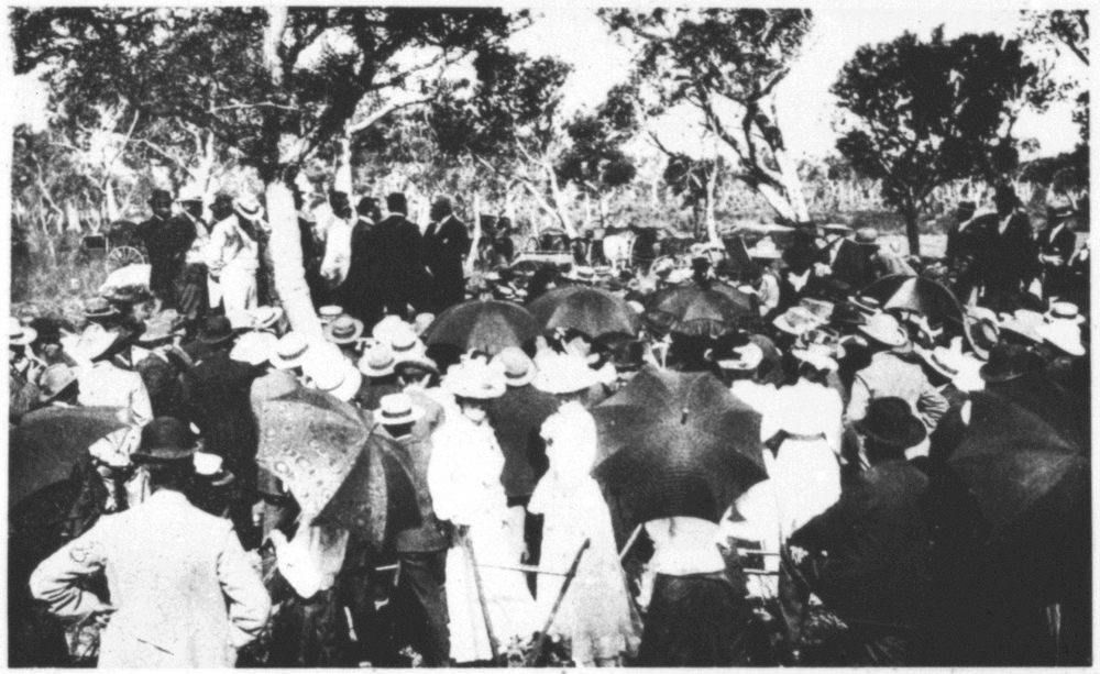Railway deputation at the Jandakot Agricultural show, 1902 [picture]