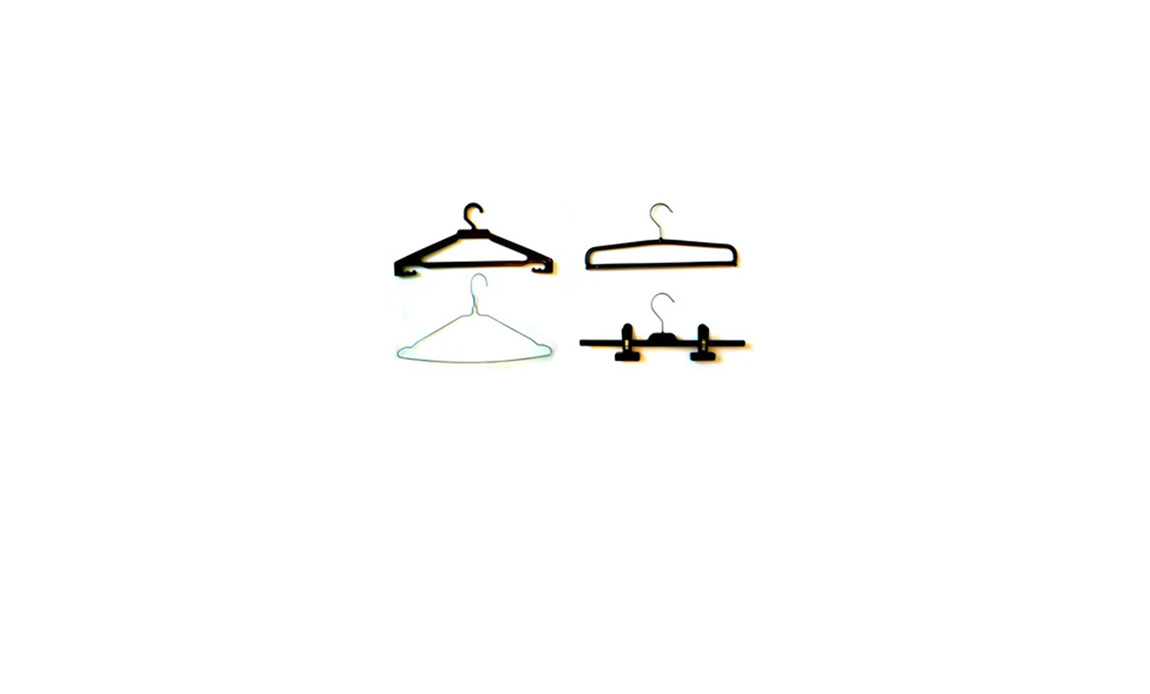 Clothes hangers - four different types